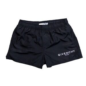 Givenchy Paris Logo Black Swim Shorts Trunks Men's Size M NWT $320